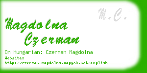 magdolna czerman business card